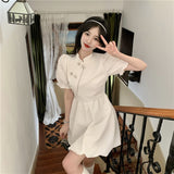 lovefery New Chinese Fashion Cheongsam Mini Doll Dress Stand Collar Puff Sleeve Little Ball Gown Dress Small Girl Black White Party Dress