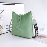 LoveFery - New Women Messenger Bags Crocodile Pu Leather Female Crossbody Shoulder Hand Bags for Women High Quality Ladies Handbags