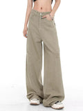 lovefery Genuine Spring And Autumn Jeans Fashionable, Relaxed, Loose, Slim, Versatile Wide Leg Pants For Women's Jeans