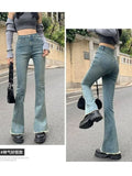 lovefery Women Pant Woman Jeans High Waist Denim Pants Wide Leg Denim Clothing Blue Jeans Vintage Quality  Fashion Straight Pants