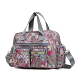 LoveFery - Ladies Messenger Bag Casual Handbag Shoulder Large Capacity Waterproof Tote Bag Flower Printed Bags Outdoor Picnic Bag For Women