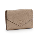 Genuine Leather Women's Foldable Cowhide Short Wallet Fashion Envelope Triple Fold Purse Wallet