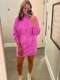 Keagan Belted Knit Sweater Dress