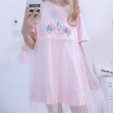 LoveFery Tiny Heart Bunny Fairycore Princessscore Dress