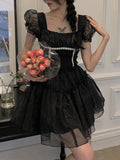 lovefery Luxurious Whimsy Dark Cottagecore Fairycore Princesscore Goth Kawaii Dress