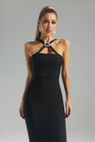 lovefery Stephanie Halter-Neck Corset Midi Bandage Dress