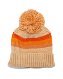 lovefery Sunrise Striped Pom Beanie - Tan