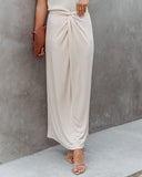 Swanville Twist Front Knit Maxi Skirt