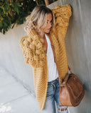 Tender Loving Care Knit Cardigan - Mustard