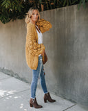 Tender Loving Care Knit Cardigan - Mustard