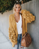 Tender Loving Care Knit Cardigan - Mustard