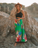 Velasquez Floral Maxi Skirt - Green