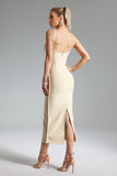 lovefery Virginia Patchwork Midi Bandage Dress