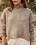 Walker Ribbed Crop Turtleneck Sweater