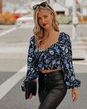 Walk The Moon Floral Crop Blouse