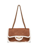 Whitley Sherpa Crossbody Bag - Tan