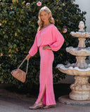 Wrenley Knit Maxi Skirt - Pink