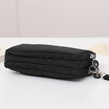 Three Zipper Clutch Wallet, Women Multi Layer Coin Purse, Versatile Wristlet Mobile Phone Bag