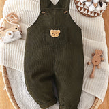 Baby Boy's Overalls Cotton Blend Non-Stretch Solid Color Casual For Spring/Fall