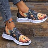 lovefery - Yellow Casual Sportswear Daily Patchwork Printing Round Comfortable Shoes