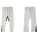 mens designer pants graffiti print sweatpants cargo pants joggers sweatpant cargos pantalon splash ink jogger loose letter A1