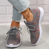 lovefery - Black Casual Sportswear Daily Patchwork Frenulum Round Comfortable Out Door Shoes