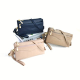 Multi Zipper Clutch Purse For Women, Solid Color Crossbody Bag, Fashion Handbags With Wristlet Wallet