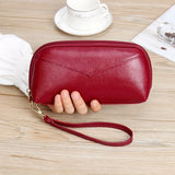 Fashion Large Capacity Dome Wallet, Zipper Around Coin Purse, Women's Casual Clutch Case & Wristlet