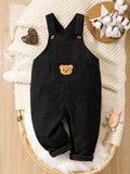 Baby Boy's Overalls Cotton Blend Non-Stretch Solid Color Casual For Spring/Fall