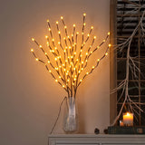 1pc, 20 LED Fairy Lights with Branch Design - Whimsical Indoor Decoration Lighting for Weddings, Birthdays, and Christmas - Energy-Efficient, Battery-Operated, and Easy to Install