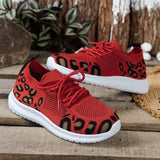 lovefery - Red Casual Sportswear Daily Patchwork Frenulum Round Comfortable Shoes