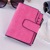 Foldable Short Wallet, Multi Card Slots Coin Purse, Trendy PU Leather Money Clip