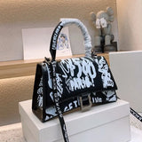 Designer Bags fashion women Crossbody shoulder tote Bag Purse Luxury Graffiti Hourglass Handbag top quality Leather Shopping Tote Messenger designer wallet 001#