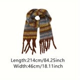 Large Plaid Scarf Shawl - Soft, Thick, Windproof, and Coldproof - Elegant Weekend Casual Accessory for Women, Perfect for Autumn and Winter