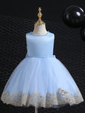 Girl's Lace Lace Embroidered Dress Little Girl's Birthday Party Wedding Flower Girl Dress Festival Dress