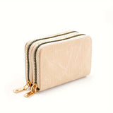 Women's PU Leather Wallet, Elegant Zipper, Small Compact Purse For Cards And Cash, Easy To Carry, Perfect For Daily Commute