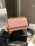 New style Designers CC Top Shoulder Quality Women Caviar Lambskin Leather Clutch Quilted Chain Cross Body Bag Totes Woc Diamond Lattice Messenger Bags Pu