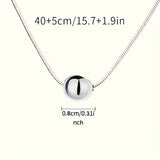 925 Sterling Silver Plated Snake Bone Chain Choker Necklace - Durable Copper Core, Simple Fashion Design, Perfect for Men and Women, Great Gift for Birthday, Anniversary, Wedding, Holiday