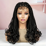 Premium Anytimewig - Luxurious 9x6 Lace Front Braided Wig - Mid-Length, Ultra-Breathable, Versatile Style for Fashion-Conscious Women