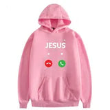 Womens Hoodies Sweatshirts Custom Name Hooded Sweater Funny Jesus Calling Accept Decline Interesting Design Printed Cotton Women Long Sleeves Streetwear 221124