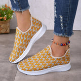 lovefery - Red Casual Patchwork Round Comfortable Shoes