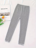 Versatile 95% Cotton Bunny Decor Leggings For Girls Spring Fall Outdoor Gift