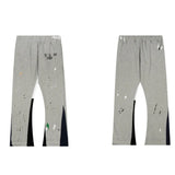 mens designer pants graffiti print sweatpants cargo pants joggers sweatpant cargos pantalon splash ink jogger loose letter A1