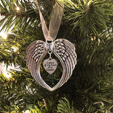 1pc, My Heart Is In Heaven Angel Wings Christmas Ornaments