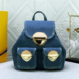 New Vintage denim Designer tote bag Blue Jean purses Large Shoulder Bags Clutch Womens Crossbody High quality Denim Beach handbag Jeans backpack