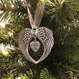 1pc, My Heart Is In Heaven Angel Wings Christmas Ornaments