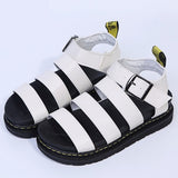 lovefery - White Casual Patchwork Solid Color Round Comfortable Out Door Shoes