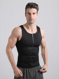 Men's Neoprene Sweat Enhancing Waist Trainer Vest with Trimmer Belt - Boosts Sweat Production, Accelerates Fat Burning, and Shapes a Slimmer Body for Sauna and Fitness Enthusiasts