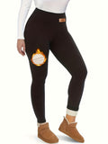 Winter Essential: Cozy Fleece-Lined High-Waisted Leggings - Perfect for Women's Active Lifestyle