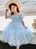 Girls Sweetheart Tutu Princess Dress - Crew Neck, Non-Stretch Polyester, Solid Color, Regular Fit, 100% Polyester, Woven, Perfect for Party and Halloween - Childrens Angel Costume Gift